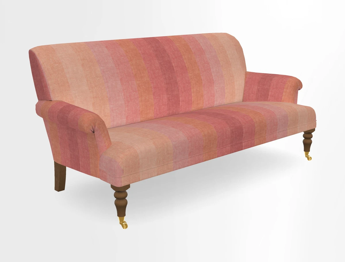 Midhurst Sofa in V&A Collection Botanical Collage All Over