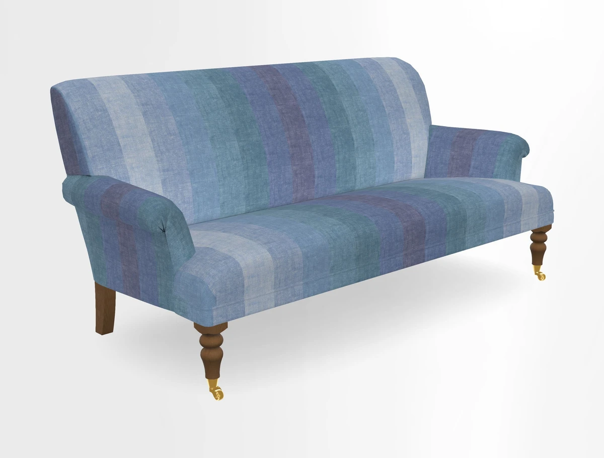 Midhurst Sofa in V&A Collection Botanical Collage All Over