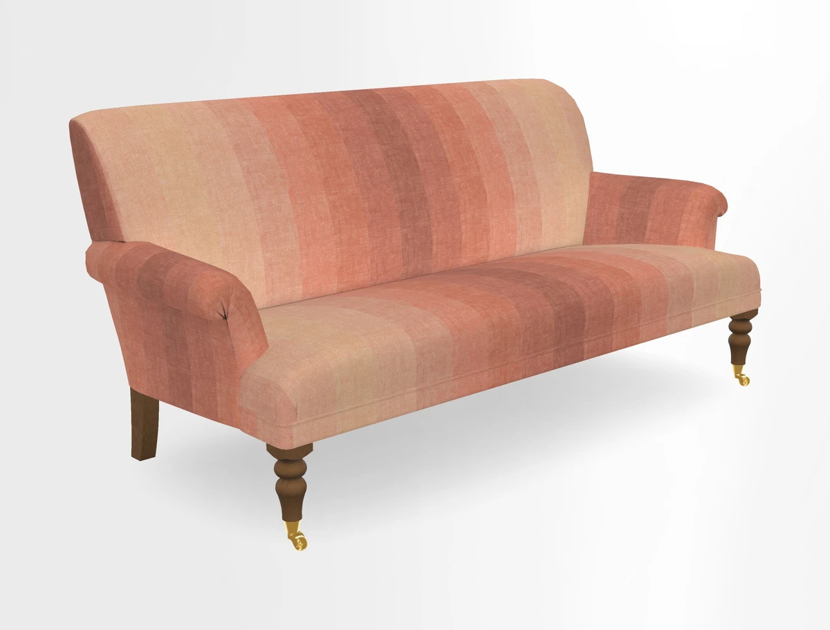 Midhurst Sofa in V&A Collection Botanical Collage All Over