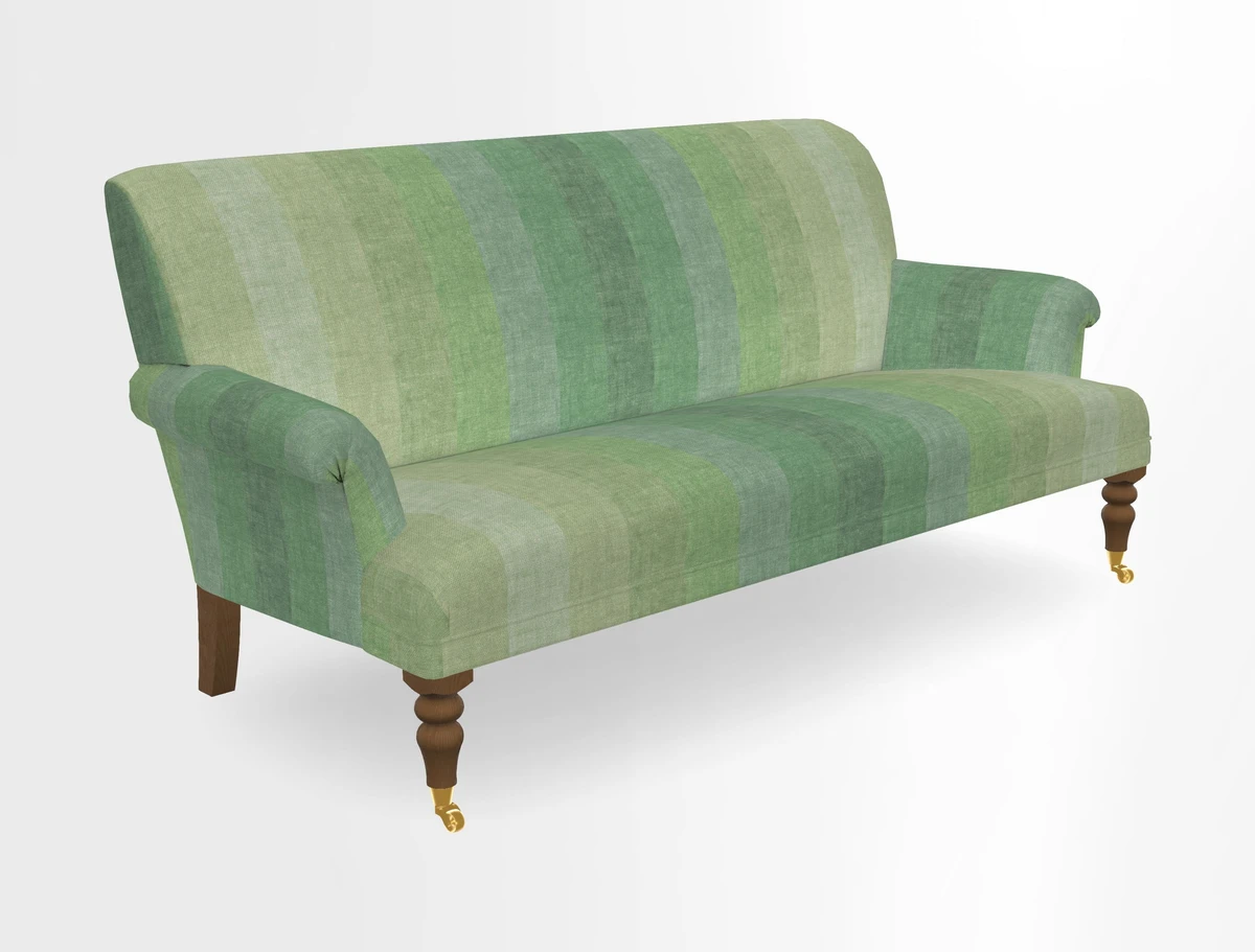 Midhurst Sofa in V&A Collection Botanical Collage All Over
