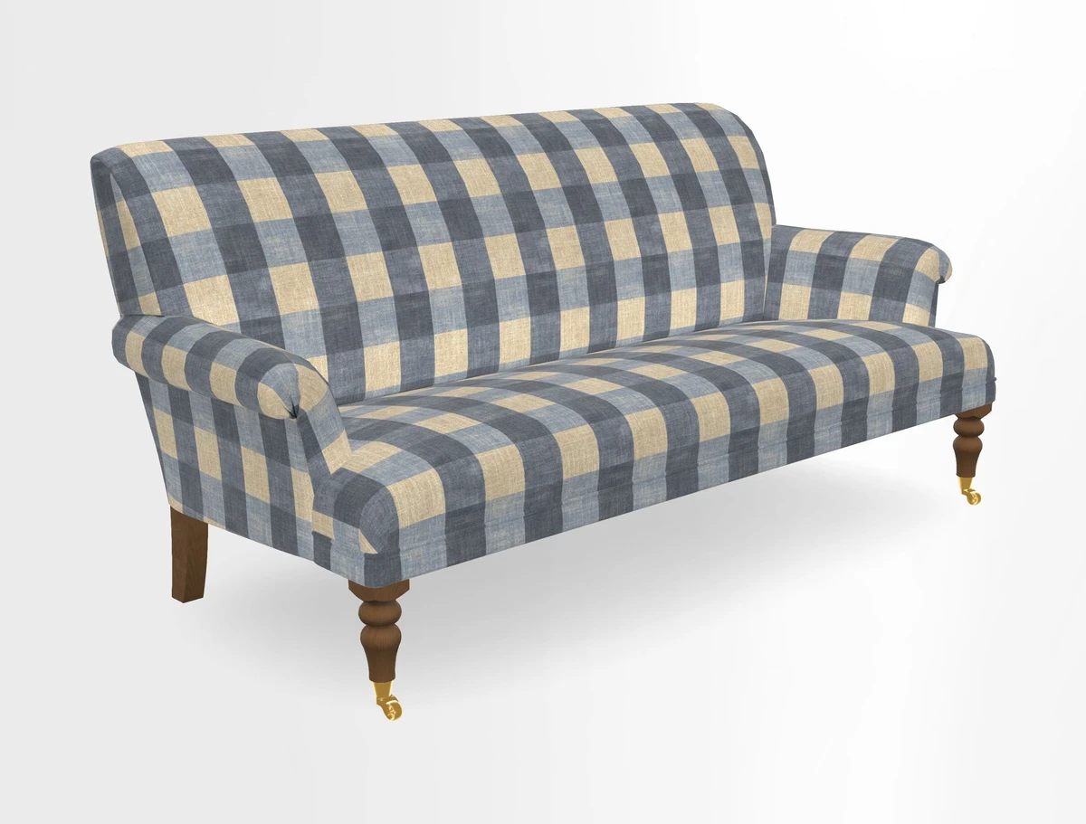 Midhurst Sofa in V&A Collection Botanical Collage All Over