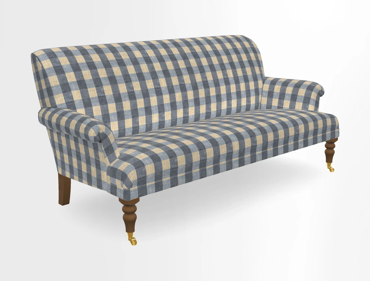Midhurst Sofa in V&A Collection Botanical Collage All Over