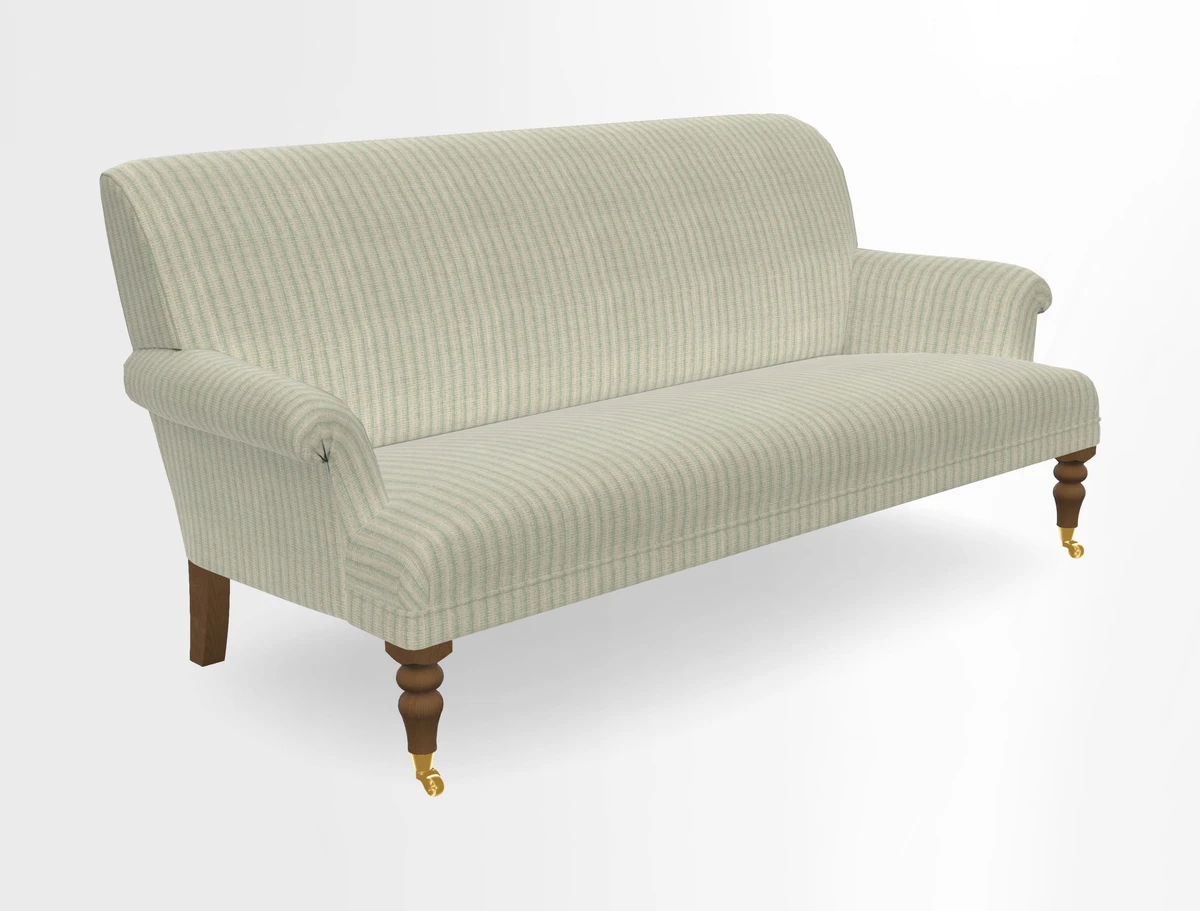 Midhurst Sofa in V&A Collection Botanical Collage All Over