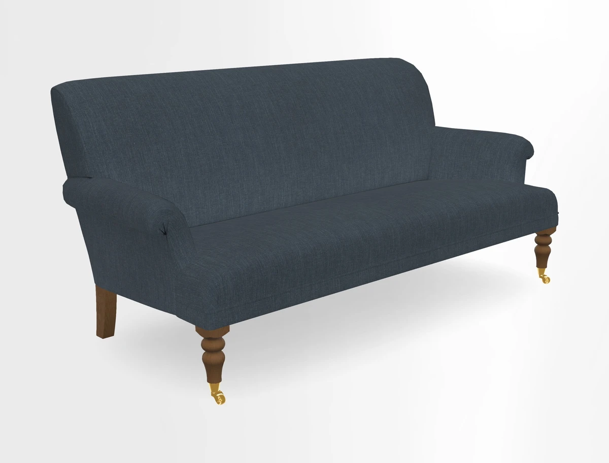 Midhurst Sofa in V&A Collection Botanical Collage All Over