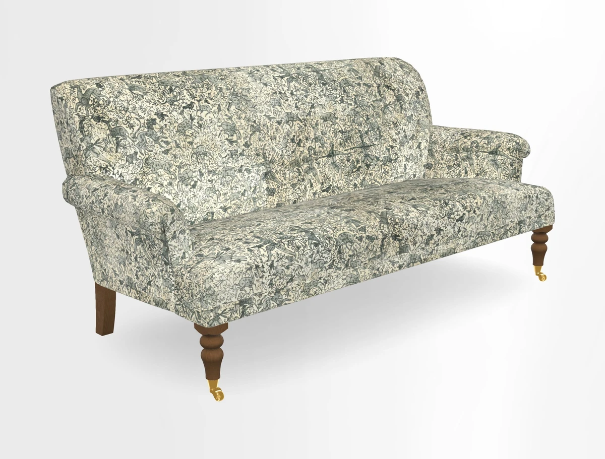 Midhurst Sofa in V&A Collection Botanical Collage All Over