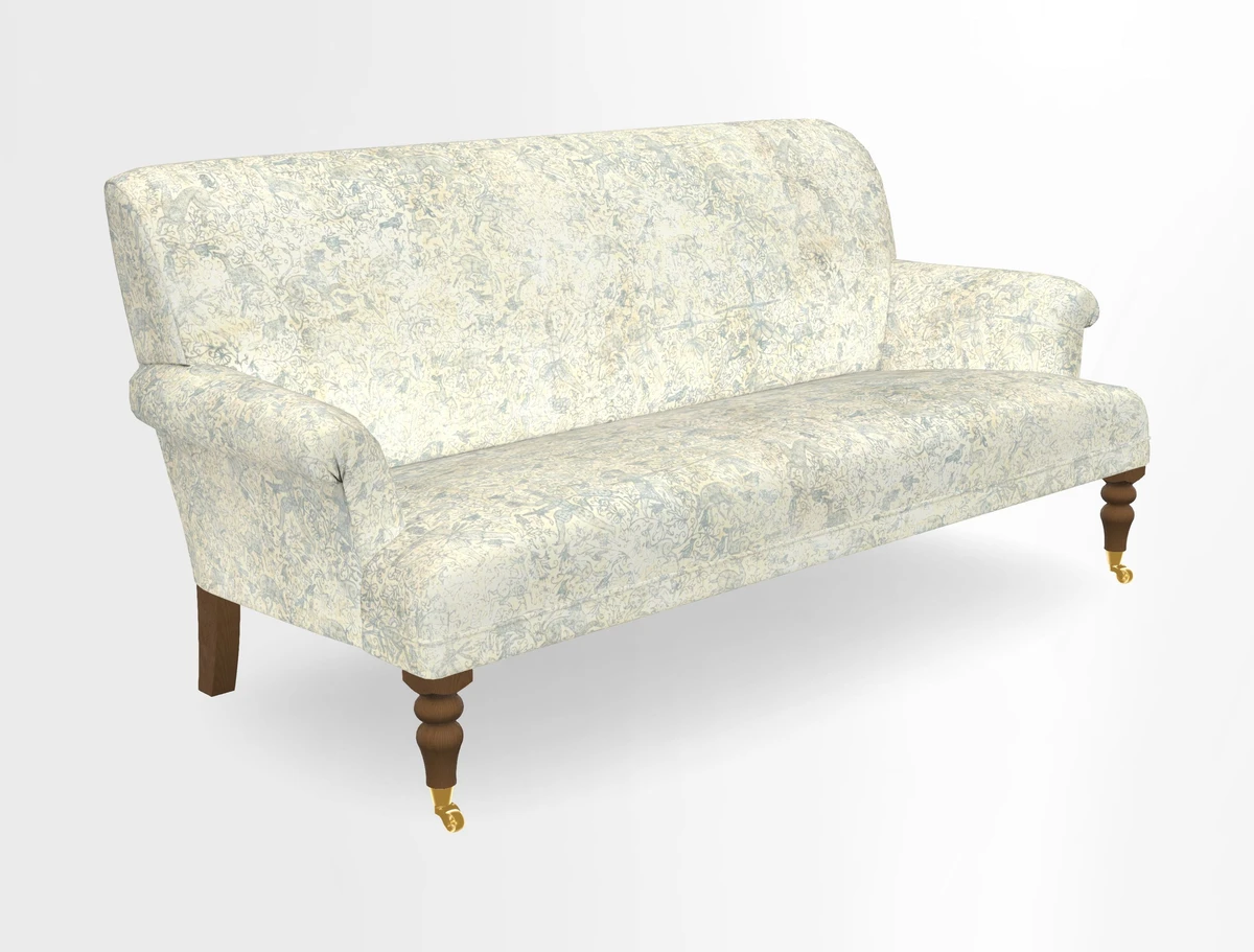 Midhurst Sofa in V&A Collection Botanical Collage All Over