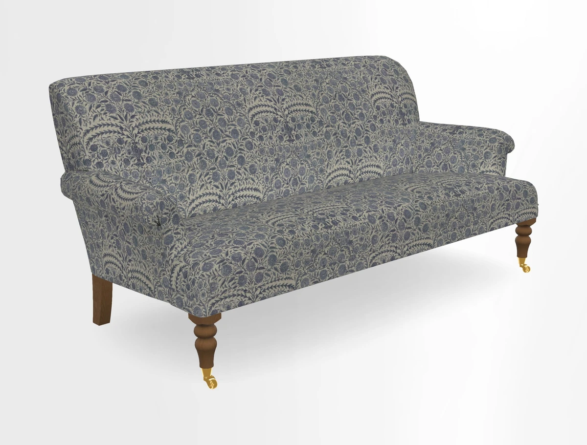 Midhurst Sofa in V&A Collection Botanical Collage All Over