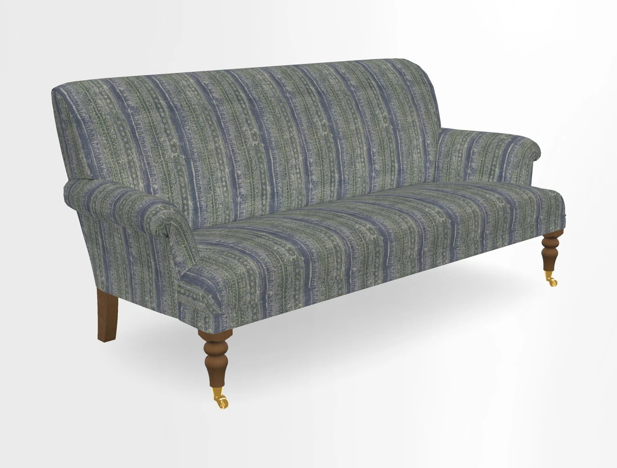 Midhurst Sofa in V&A Collection Botanical Collage All Over