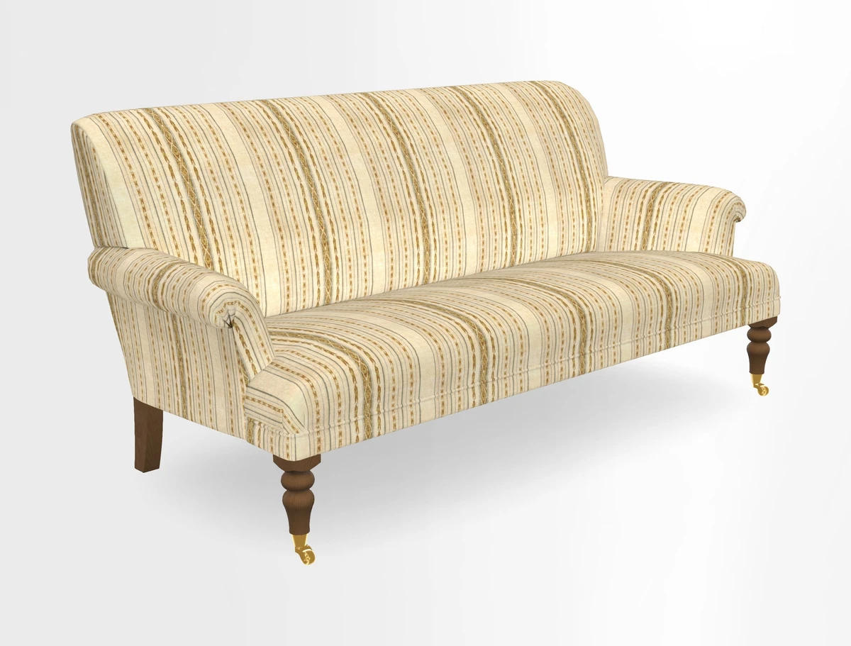 Midhurst Sofa in V&A Collection Botanical Collage All Over