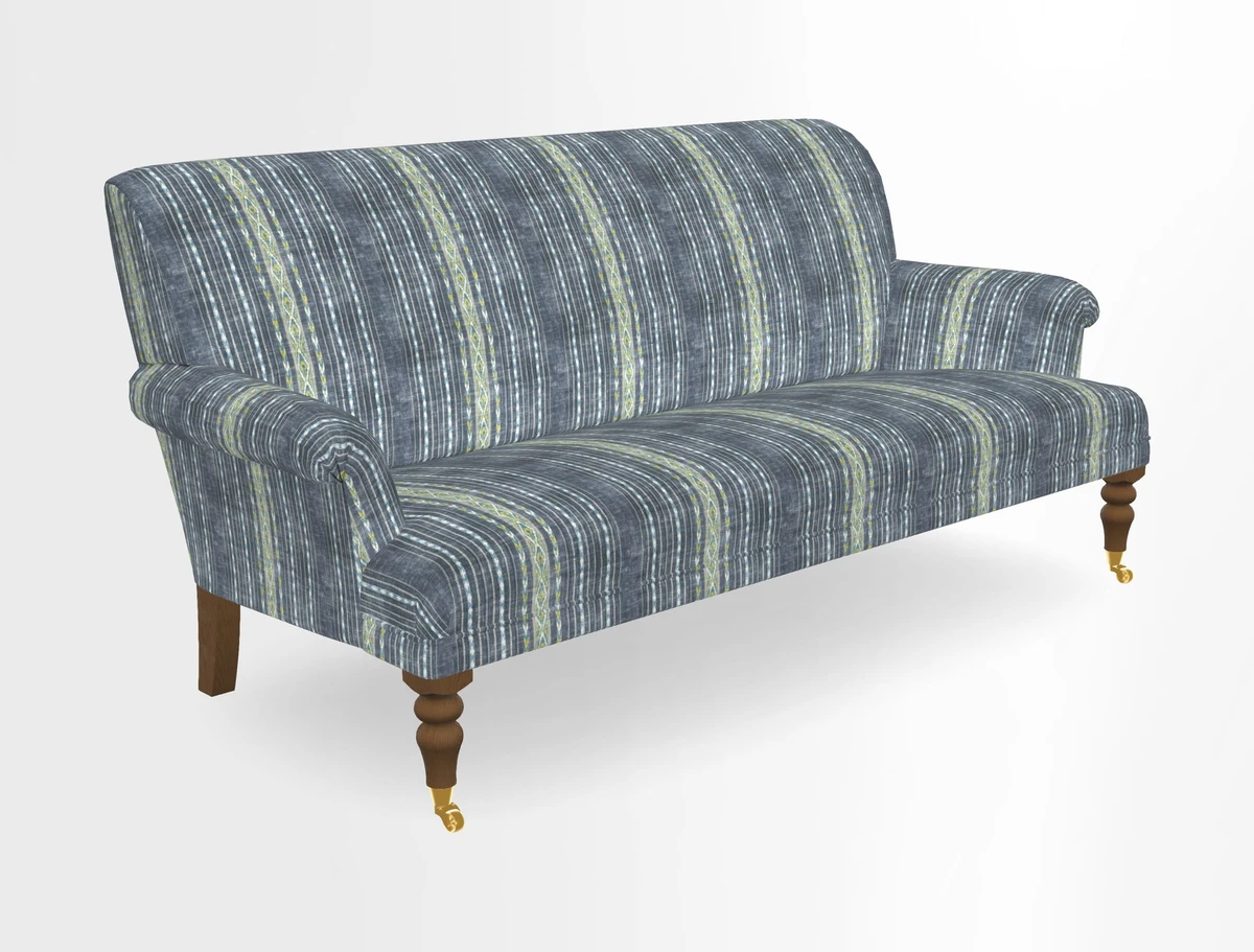 Midhurst Sofa in V&A Collection Botanical Collage All Over