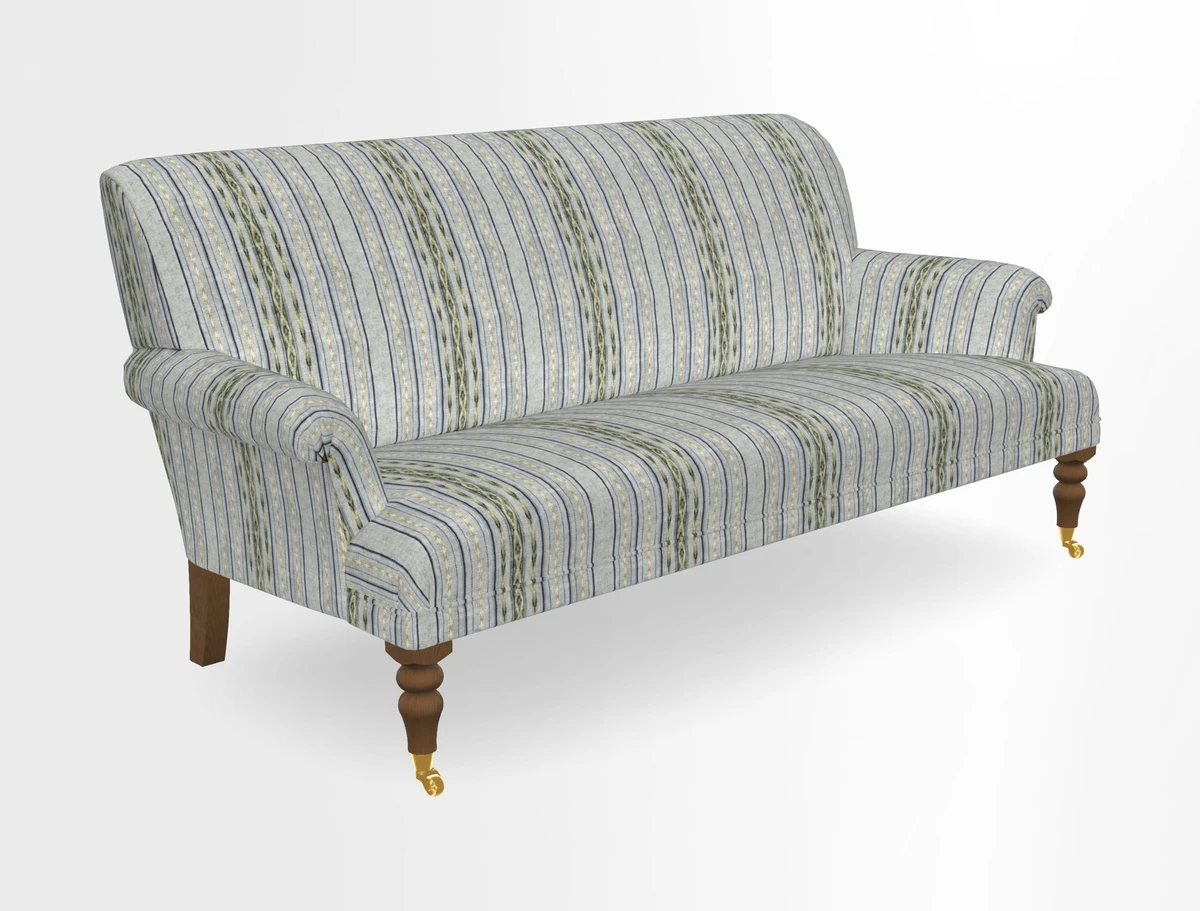 Midhurst Sofa in V&A Collection Botanical Collage All Over