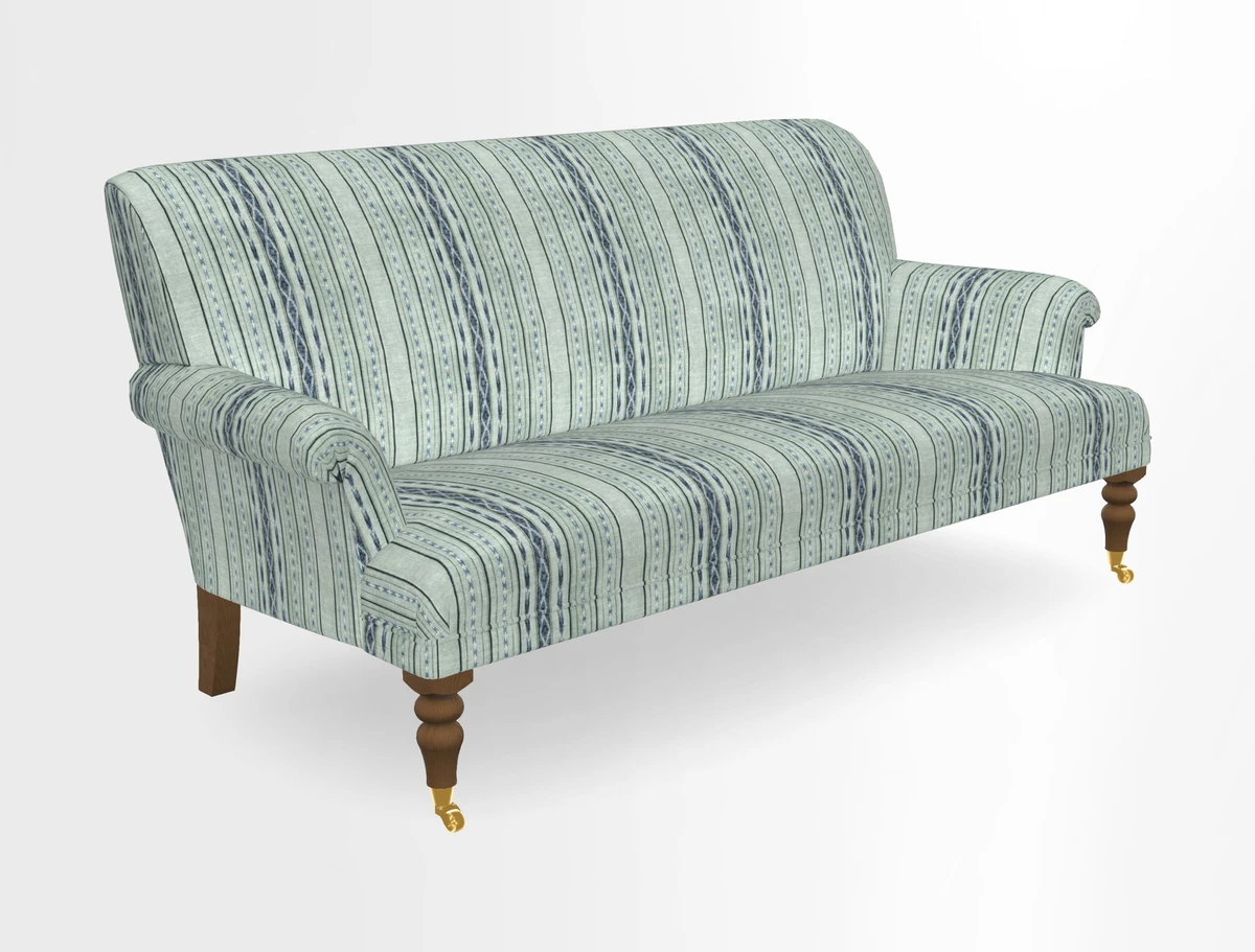 Midhurst Sofa in V&A Collection Botanical Collage All Over