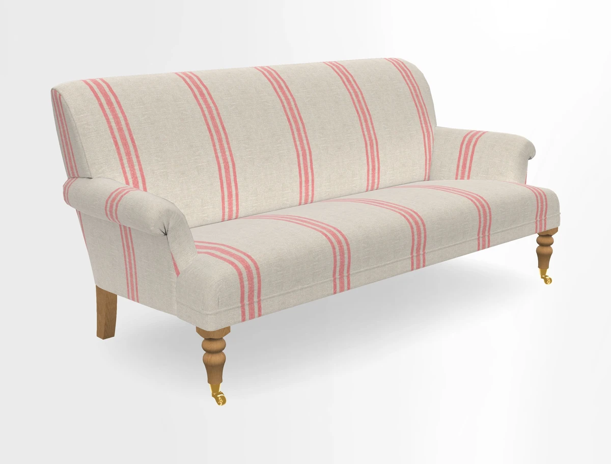 Midhurst Sofa in V&A Collection Botanical Collage All Over