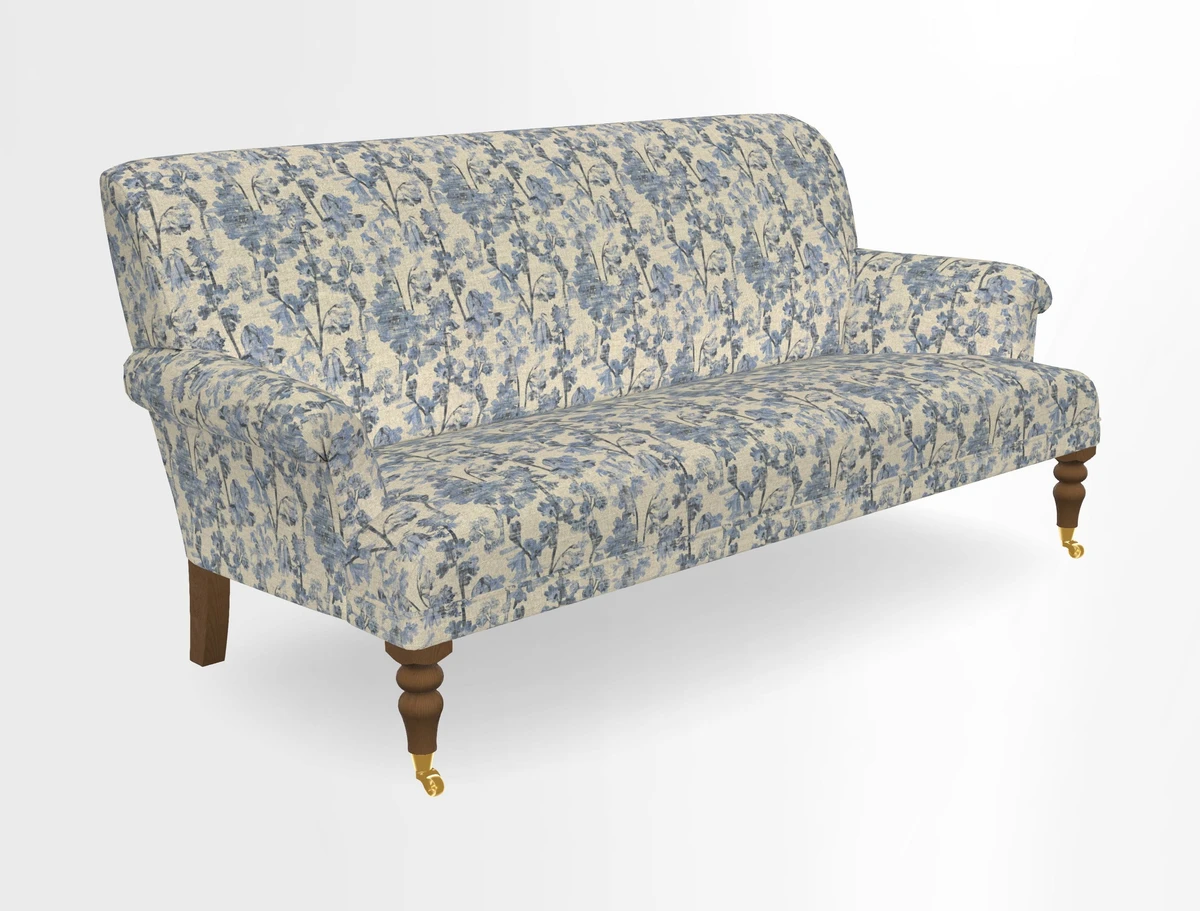Midhurst Sofa in V&A Collection Botanical Collage All Over