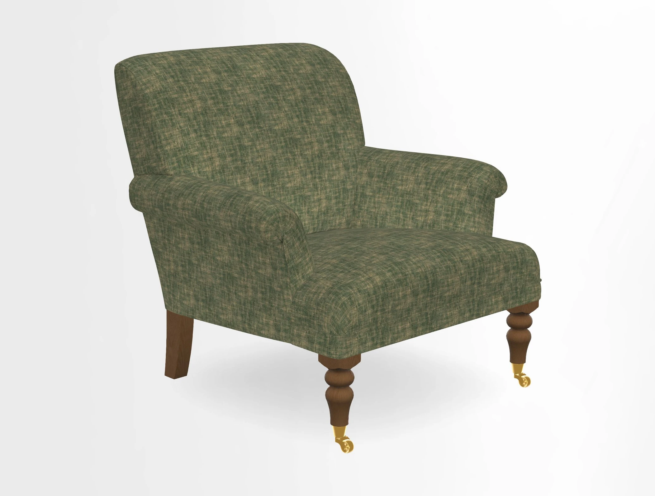 Midhurst Chair in Kirby Soho Burnt Orange & Mulberry Rustic Stripe Red Plum