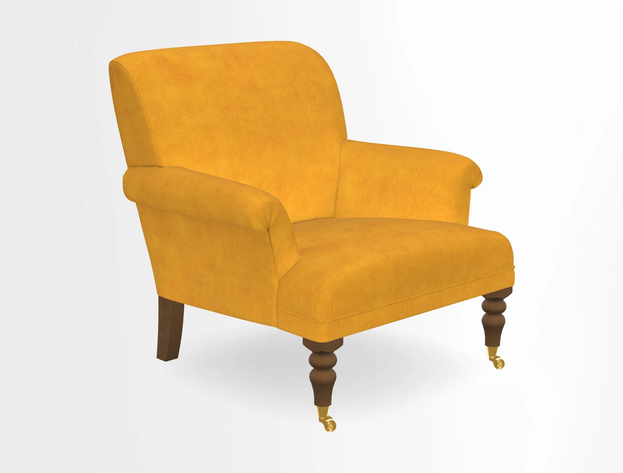 Midhurst Chair in Kirby Soho Burnt Orange & Mulberry Rustic Stripe Red Plum