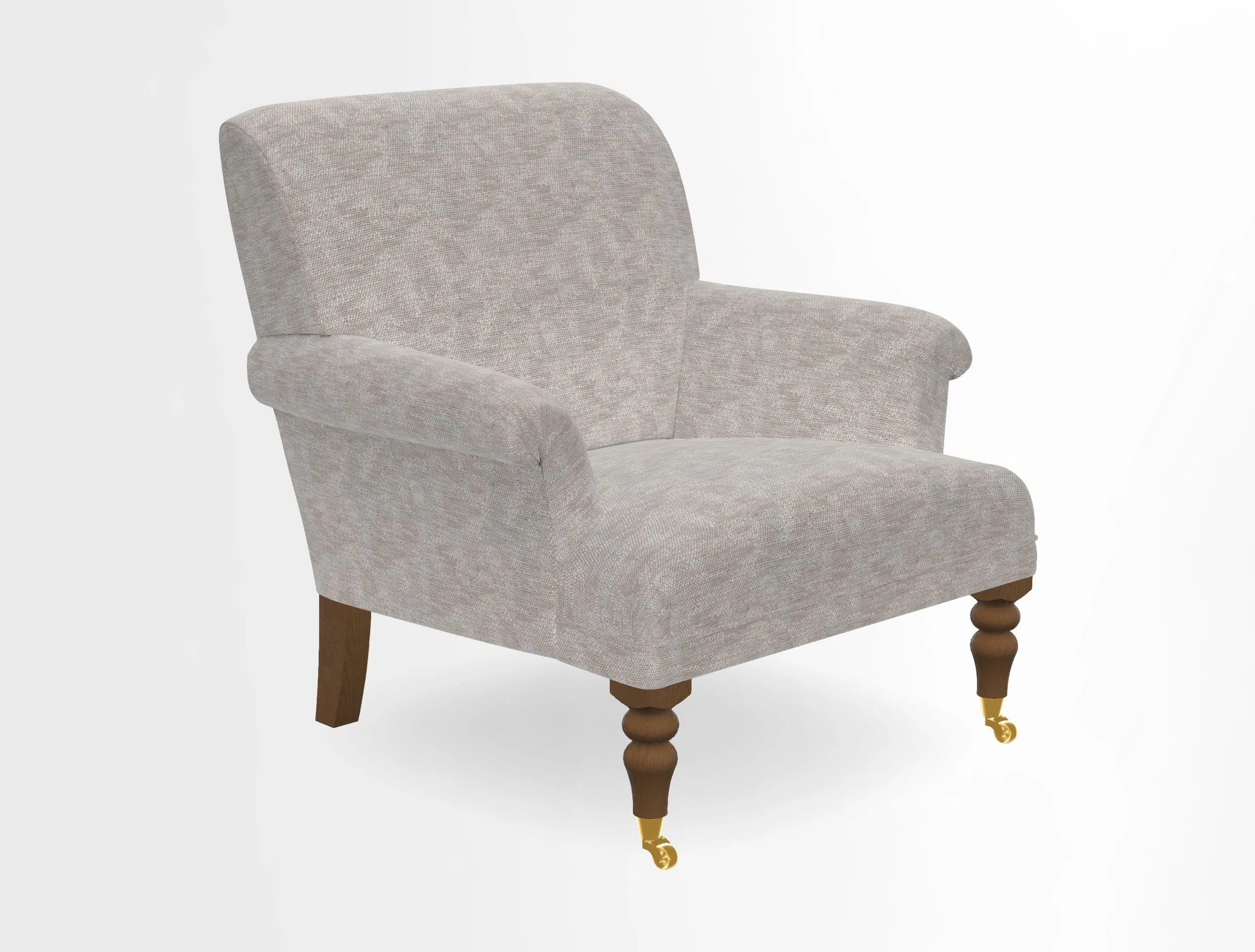Midhurst Chair in Kirby Soho Burnt Orange & Mulberry Rustic Stripe Red Plum