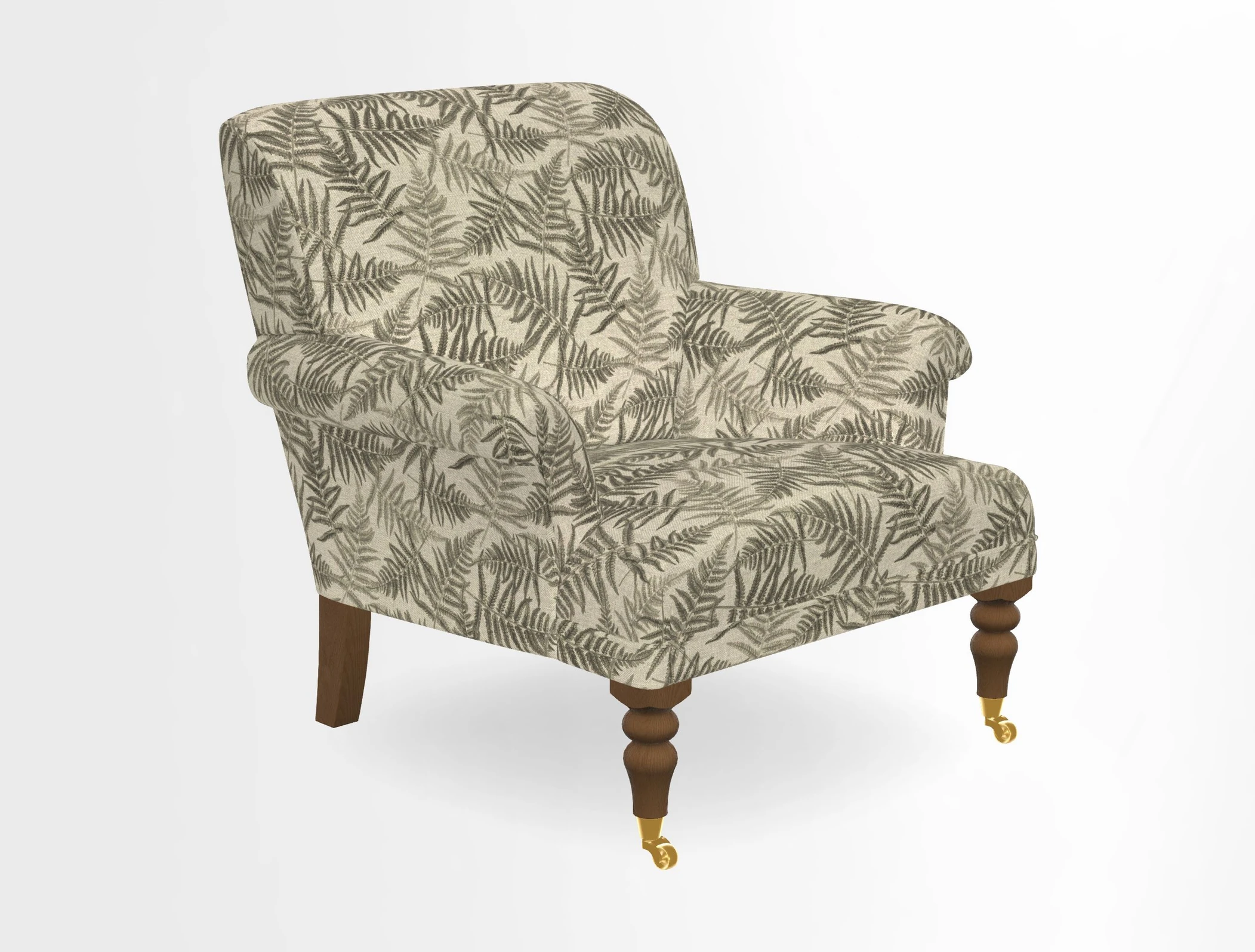 Midhurst Chair in Kirby Soho Burnt Orange & Mulberry Rustic Stripe Red Plum