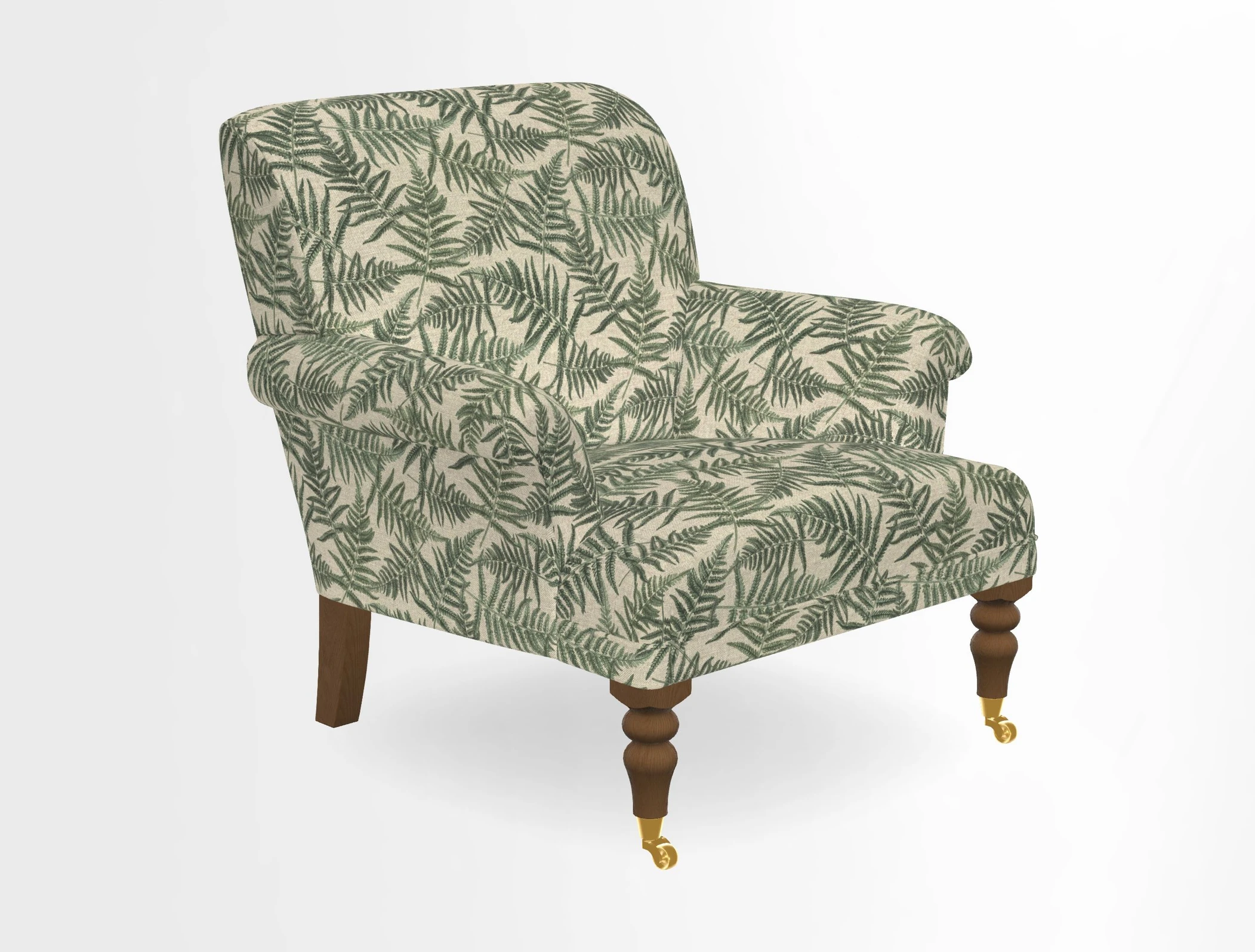 Midhurst Chair in Kirby Soho Burnt Orange & Mulberry Rustic Stripe Red Plum