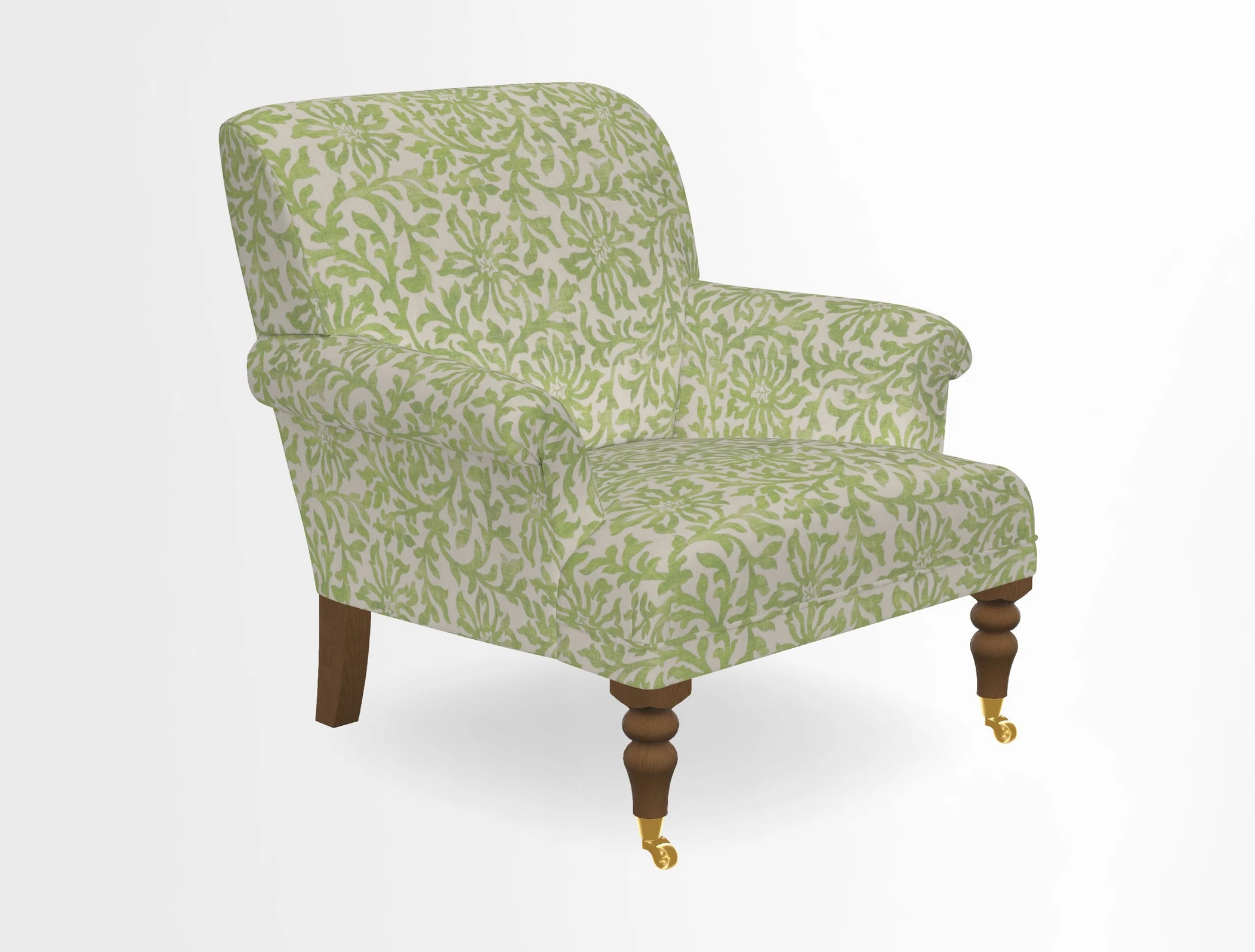 Midhurst Chair in Kirby Soho Burnt Orange & Mulberry Rustic Stripe Red Plum
