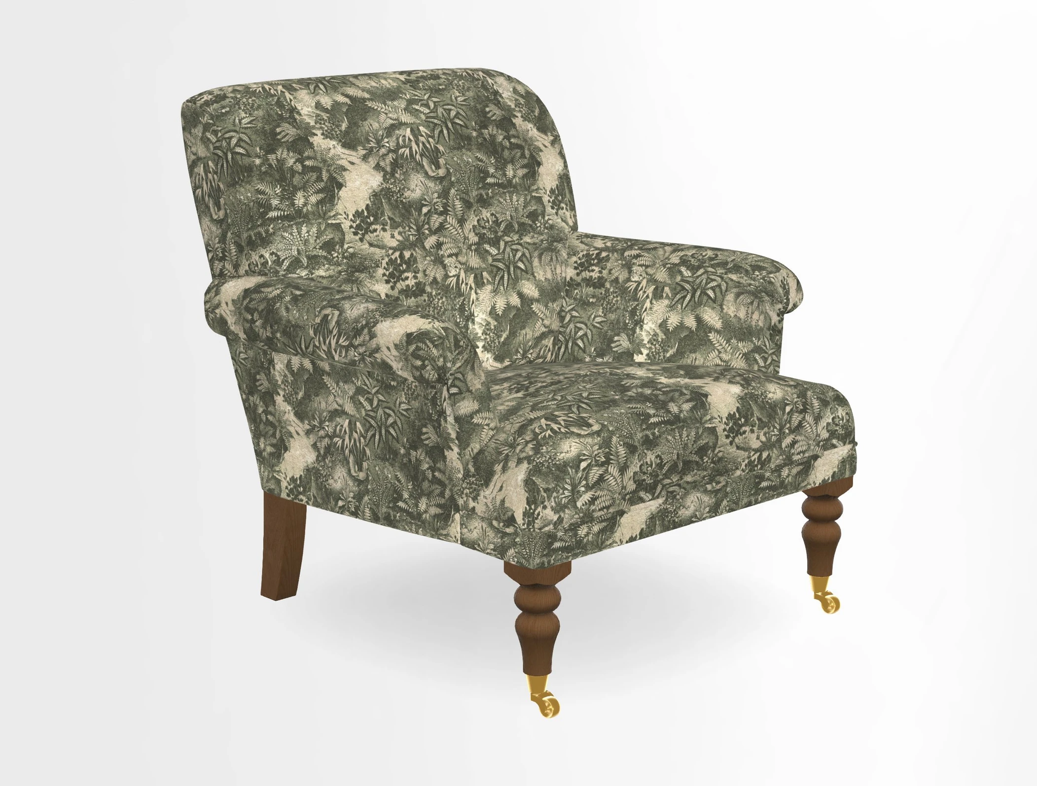 Midhurst Chair in Kirby Soho Burnt Orange & Mulberry Rustic Stripe Red Plum