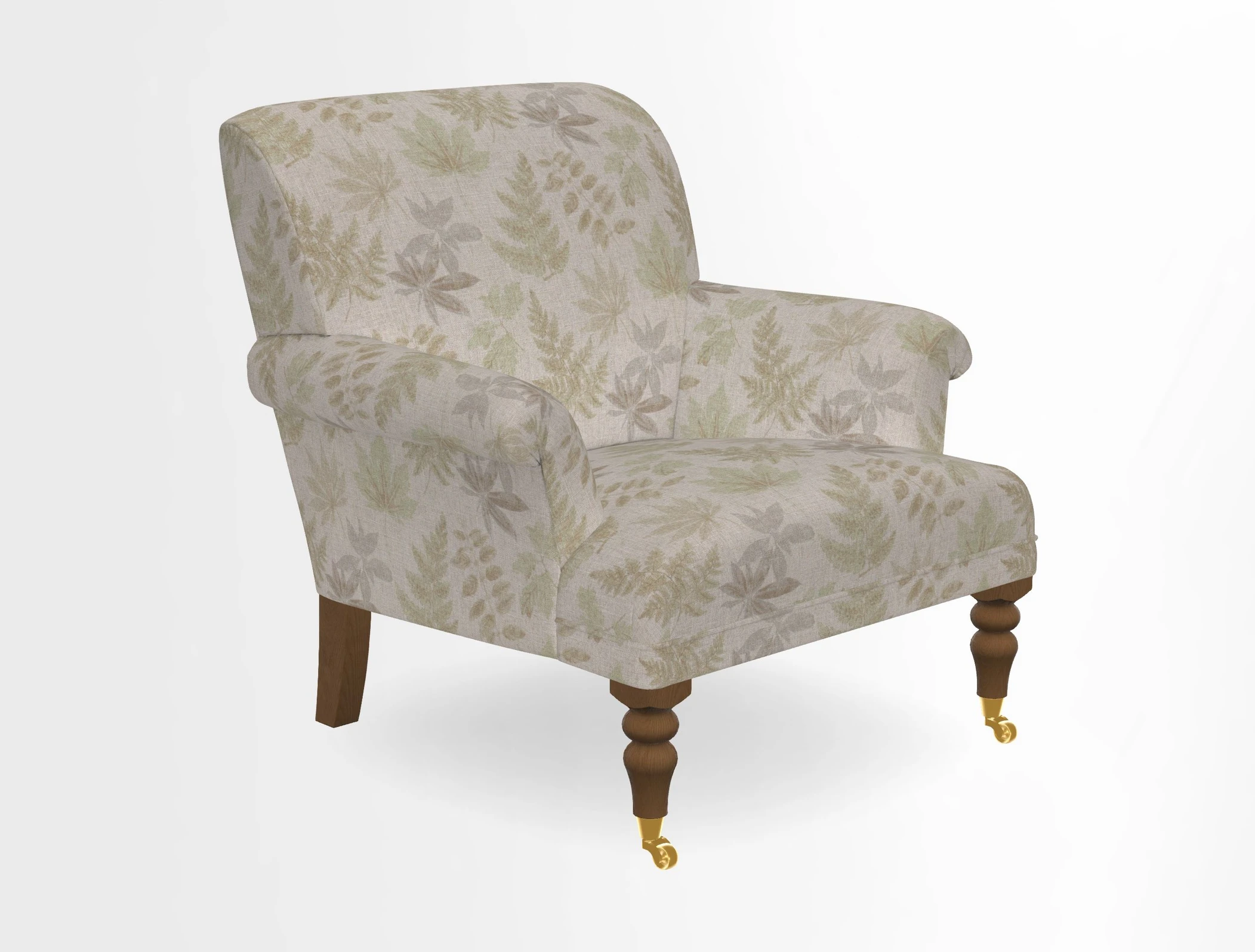 Midhurst Chair in Kirby Soho Burnt Orange & Mulberry Rustic Stripe Red Plum