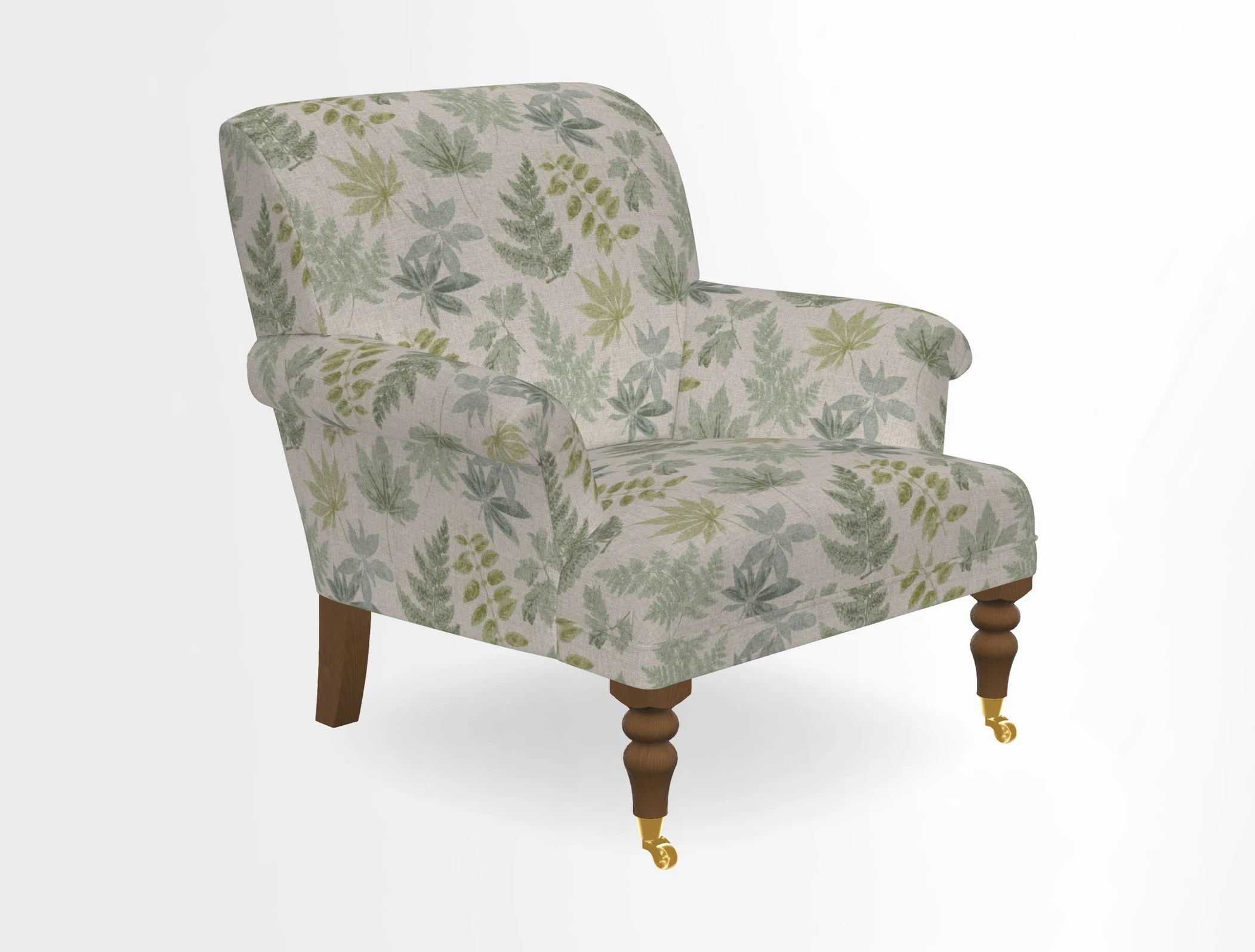 Midhurst Chair in Kirby Soho Burnt Orange & Mulberry Rustic Stripe Red Plum