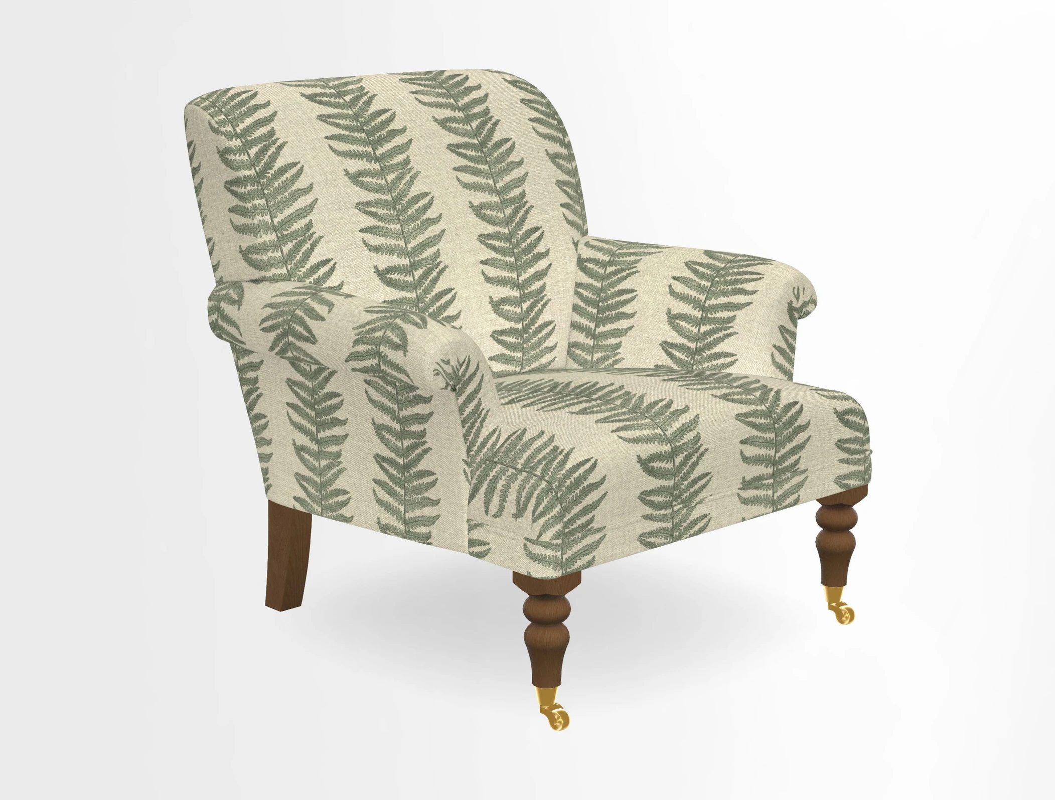 Midhurst Chair in Kirby Soho Burnt Orange & Mulberry Rustic Stripe Red Plum