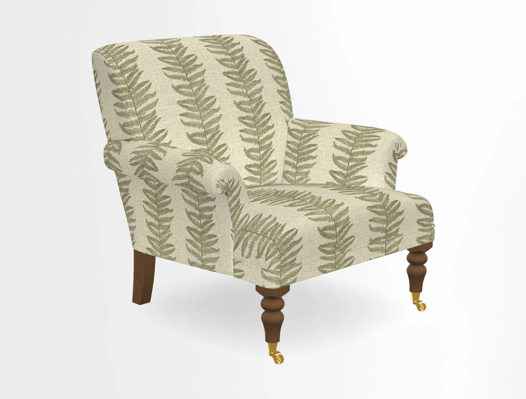Midhurst Chair in Kirby Soho Burnt Orange & Mulberry Rustic Stripe Red Plum