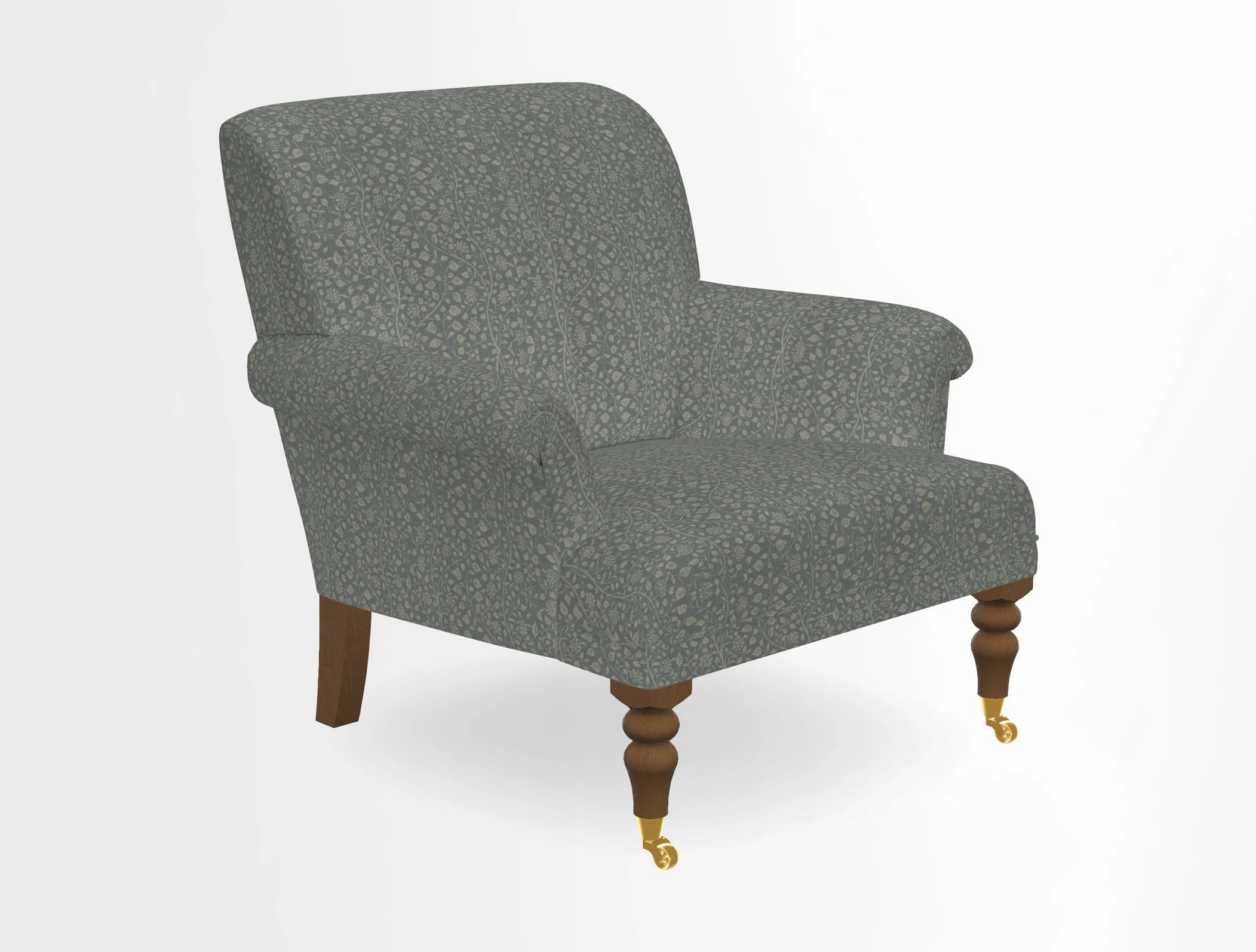 Midhurst Chair in Kirby Soho Burnt Orange & Mulberry Rustic Stripe Red Plum