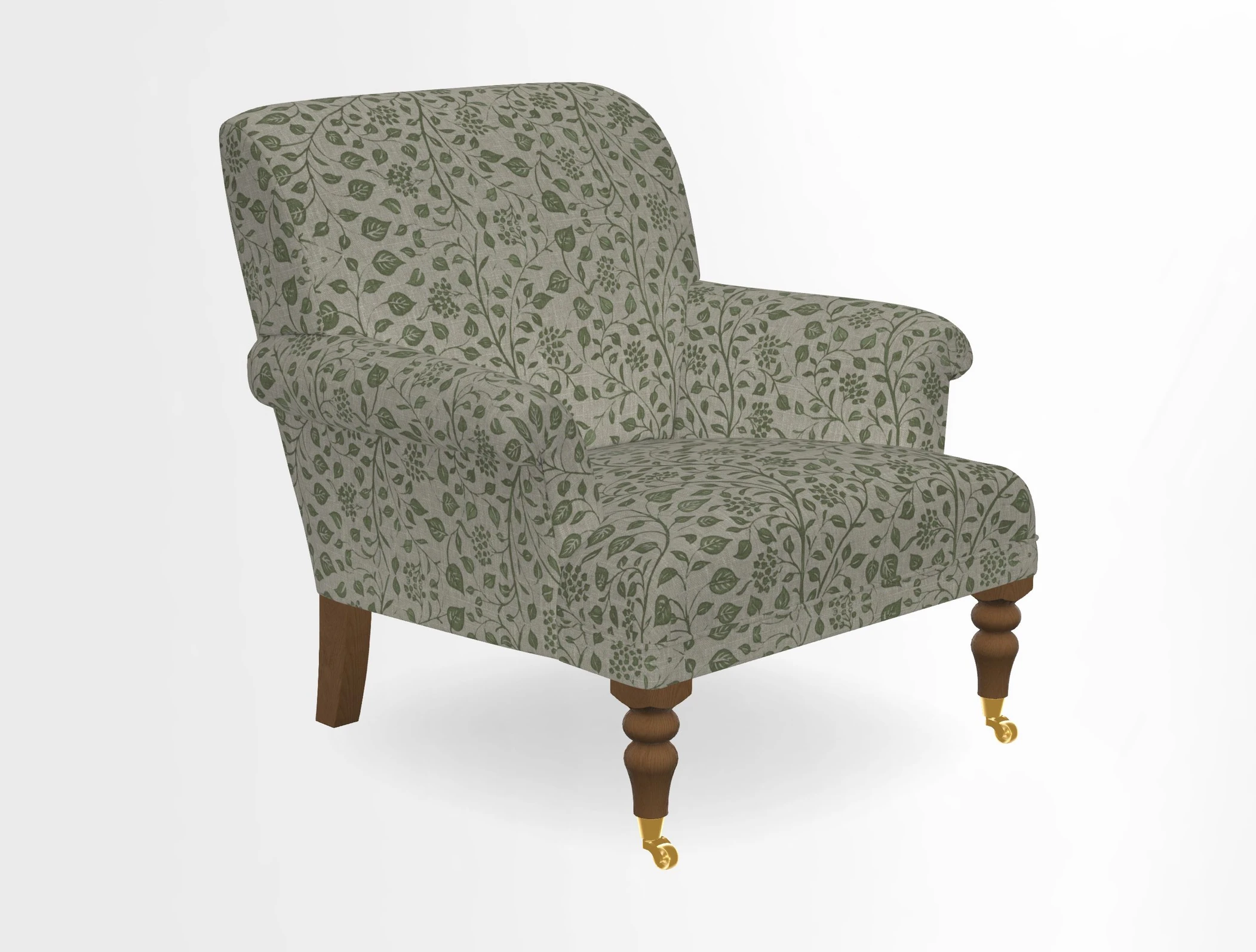 Midhurst Chair in Kirby Soho Burnt Orange & Mulberry Rustic Stripe Red Plum