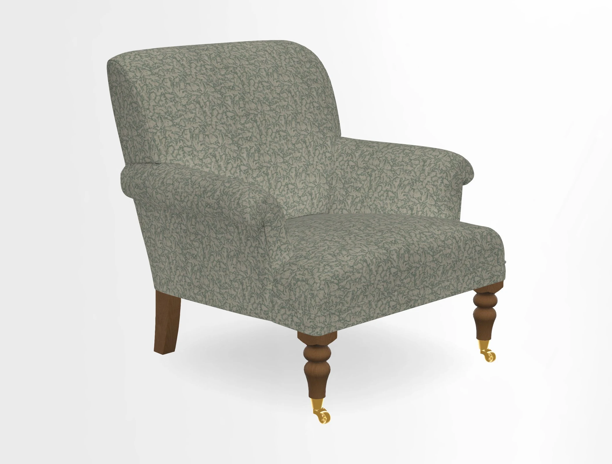 Midhurst Chair in Kirby Soho Burnt Orange & Mulberry Rustic Stripe Red Plum