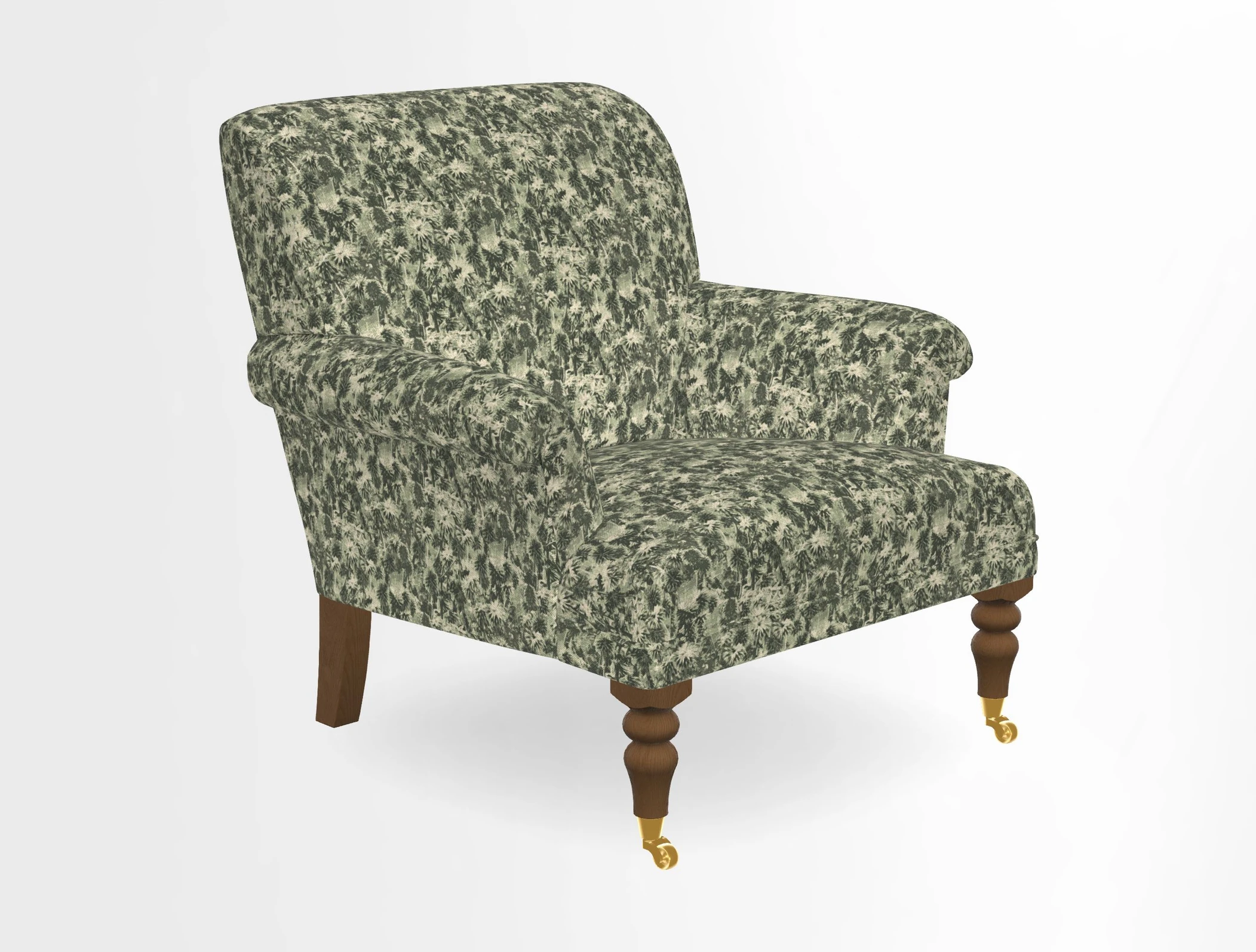 Midhurst Chair in Kirby Soho Burnt Orange & Mulberry Rustic Stripe Red Plum