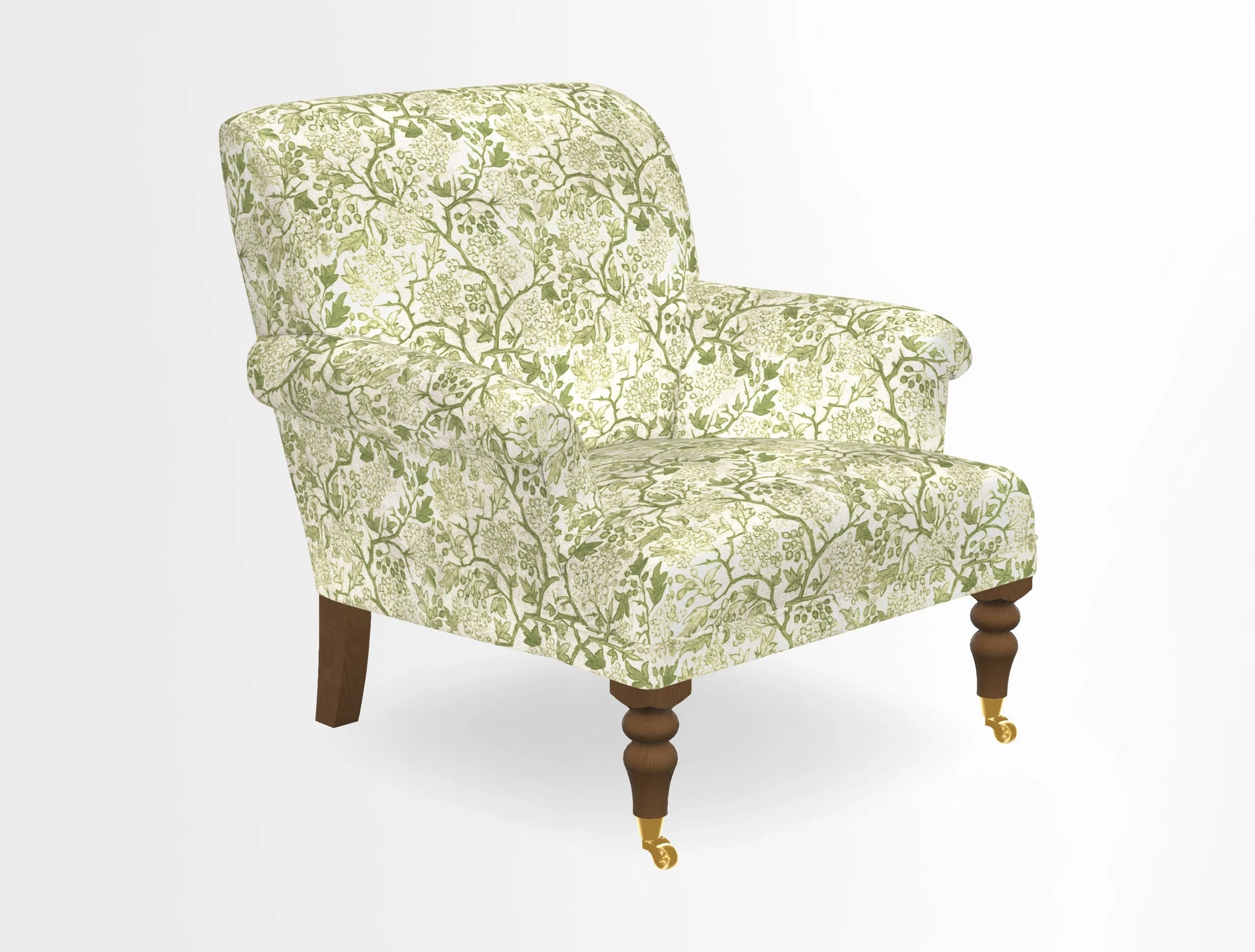 Midhurst Chair in Kirby Soho Burnt Orange & Mulberry Rustic Stripe Red Plum