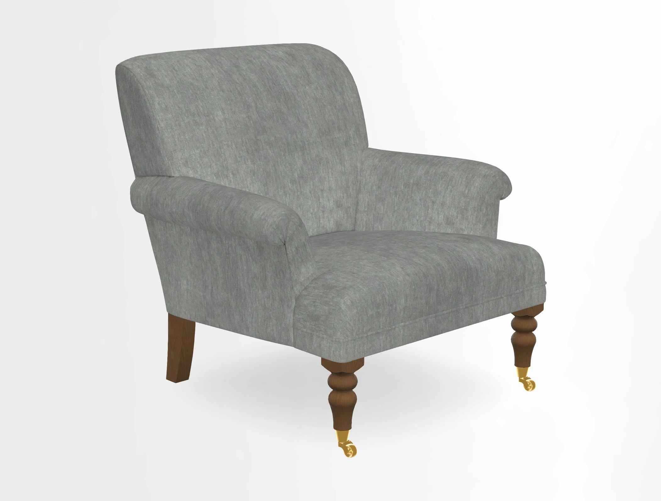 Midhurst Chair in Kirby Soho Burnt Orange & Mulberry Rustic Stripe Red Plum