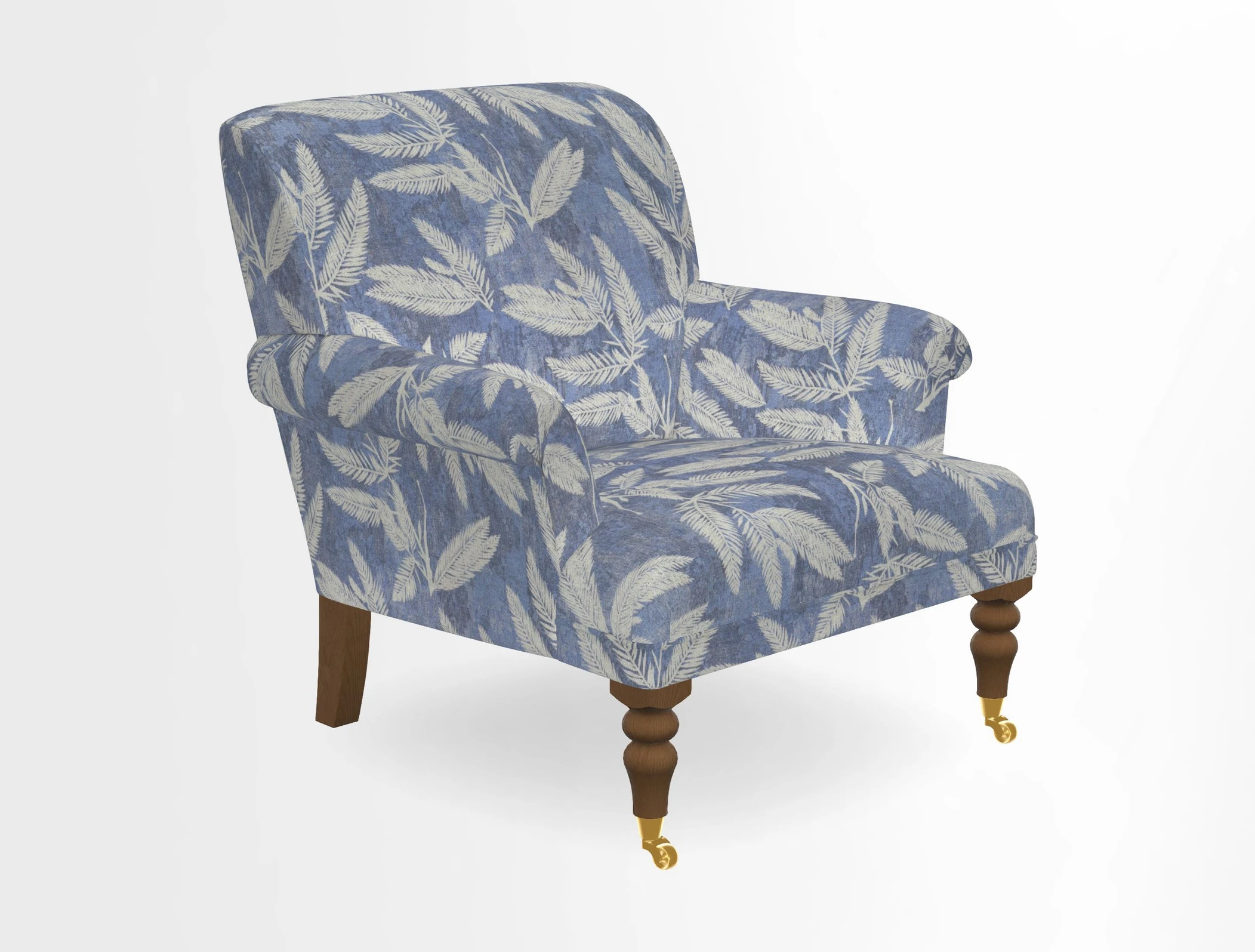 Midhurst Chair in Kirby Soho Burnt Orange & Mulberry Rustic Stripe Red Plum