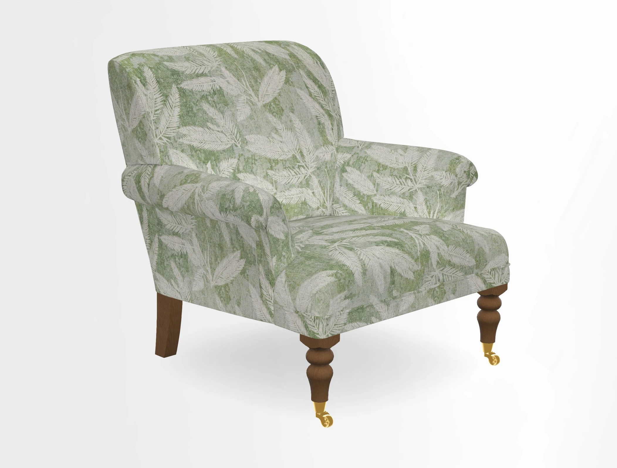 Midhurst Chair in Kirby Soho Burnt Orange & Mulberry Rustic Stripe Red Plum