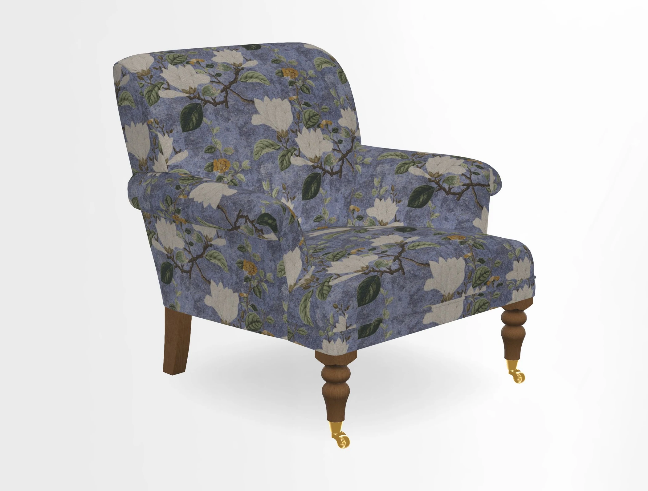 Midhurst Chair in Kirby Soho Burnt Orange & Mulberry Rustic Stripe Red Plum
