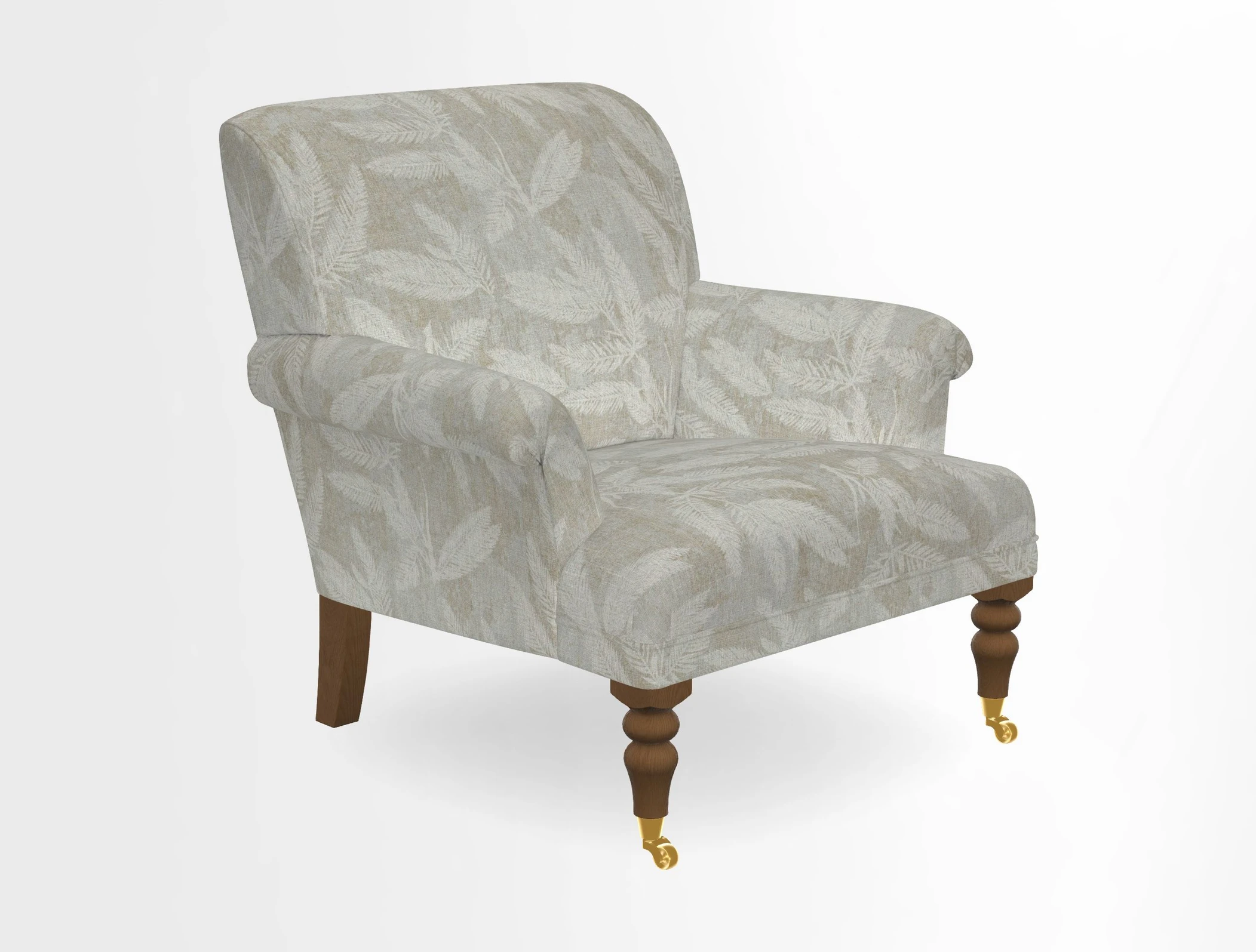 Midhurst Chair in Kirby Soho Burnt Orange & Mulberry Rustic Stripe Red Plum