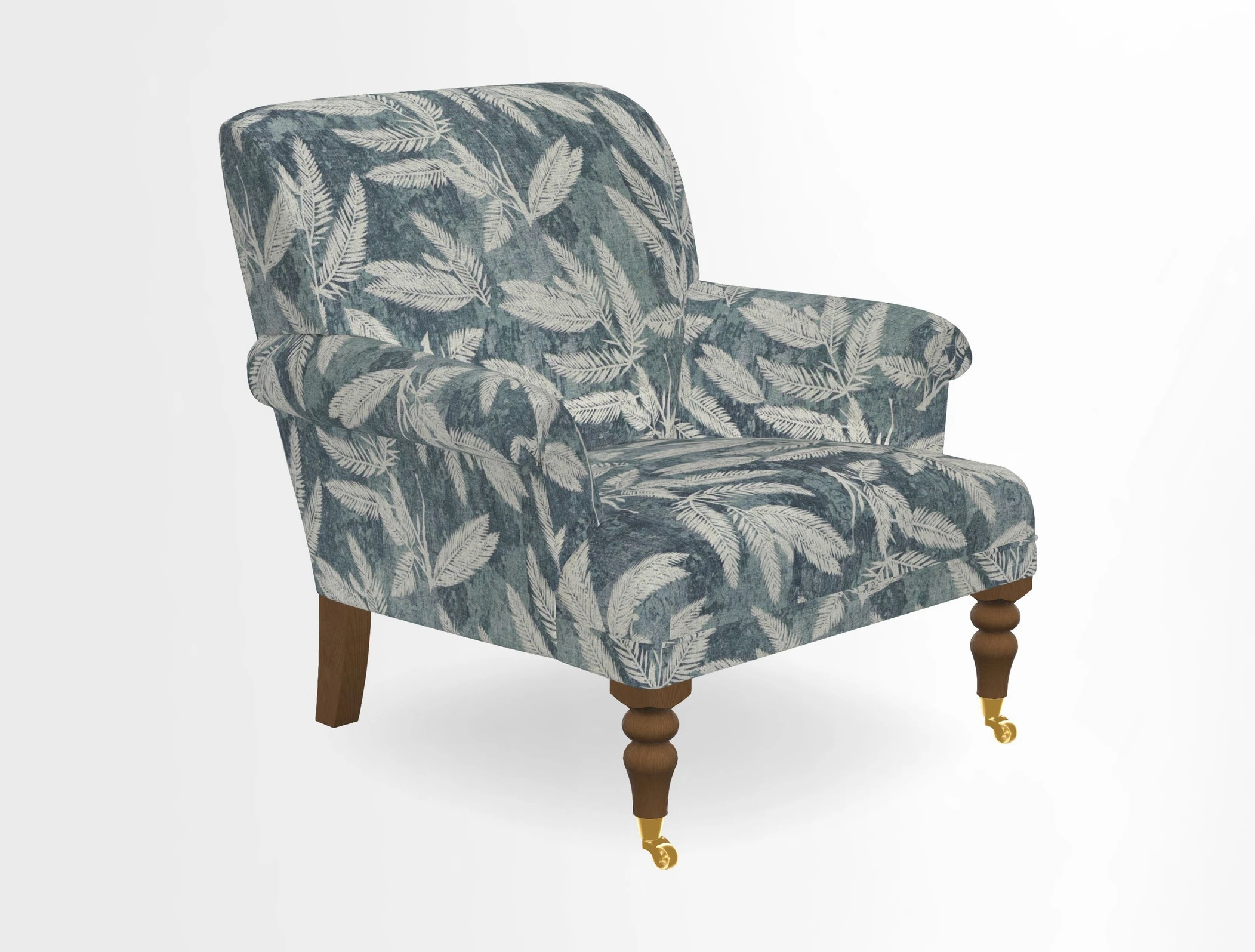 Midhurst Chair in Kirby Soho Burnt Orange & Mulberry Rustic Stripe Red Plum