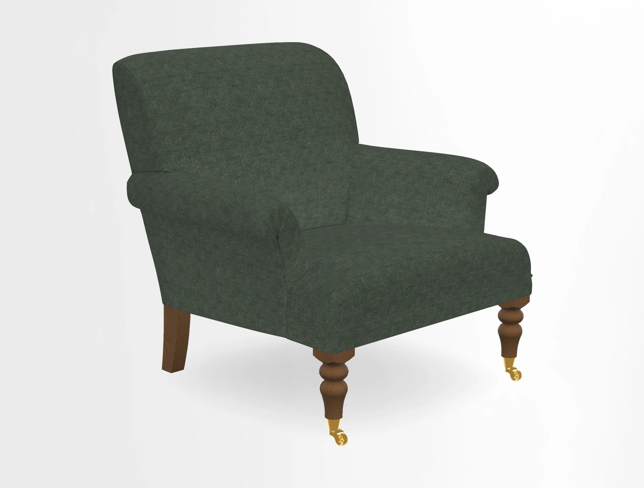 Midhurst Chair in Kirby Soho Burnt Orange & Mulberry Rustic Stripe Red Plum