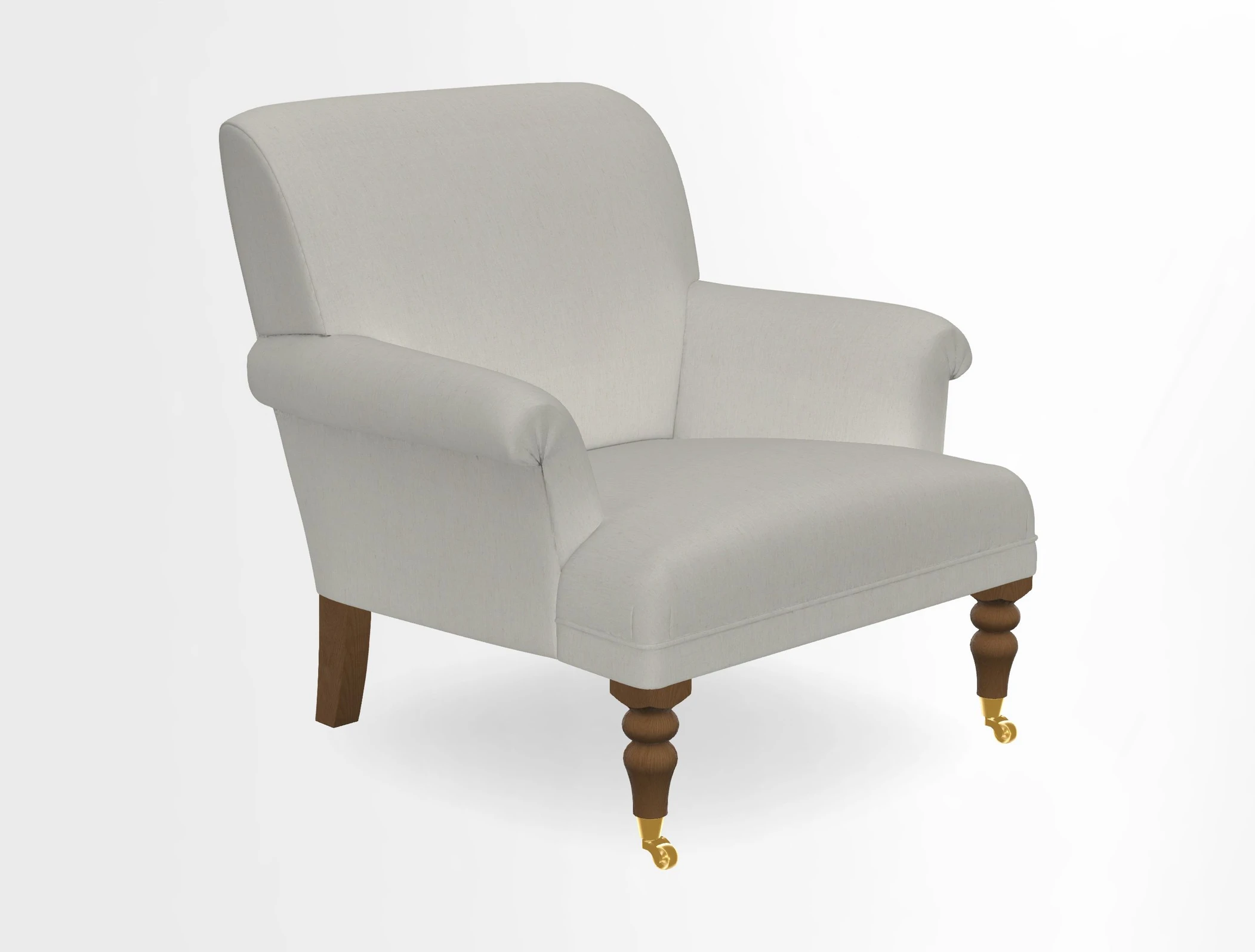 Midhurst Chair in Kirby Soho Burnt Orange & Mulberry Rustic Stripe Red Plum