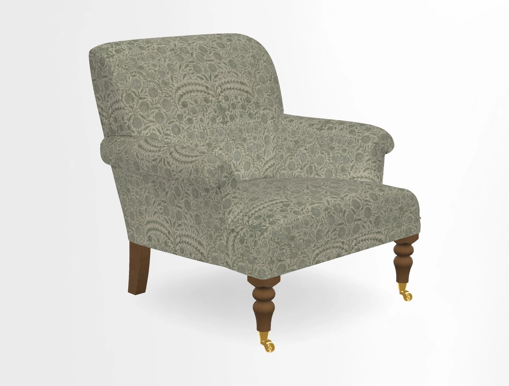 Midhurst Chair in Kirby Soho Burnt Orange & Mulberry Rustic Stripe Red Plum