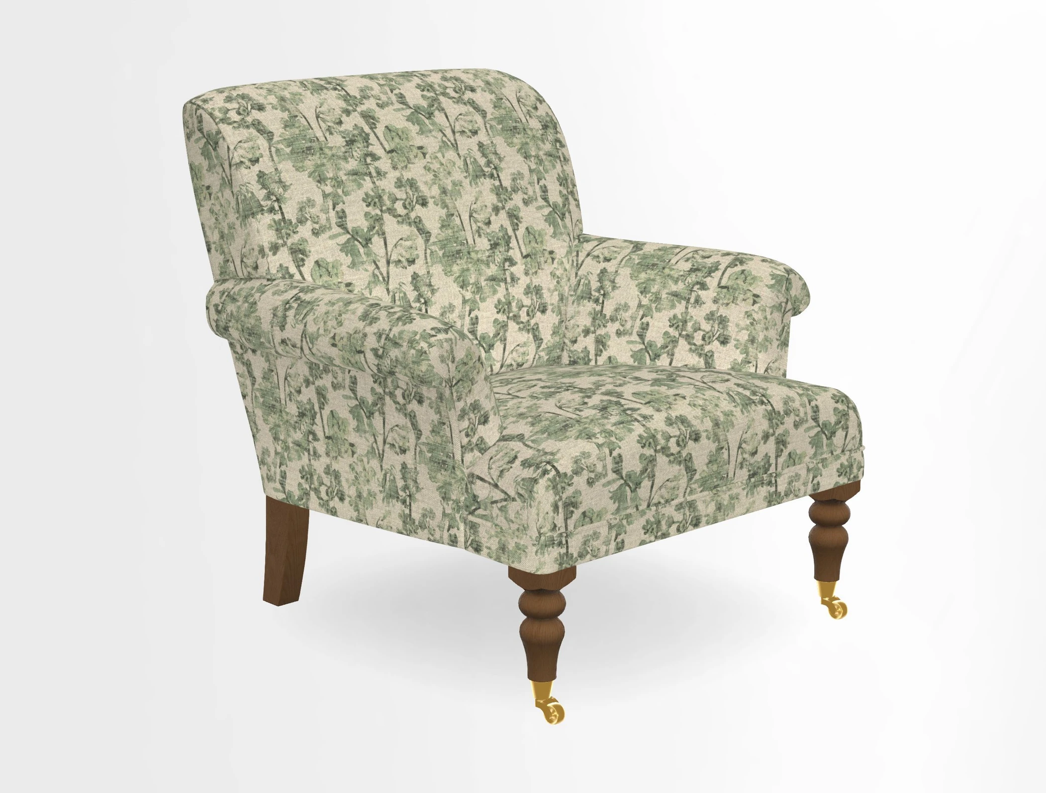 Midhurst Chair in Kirby Soho Burnt Orange & Mulberry Rustic Stripe Red Plum