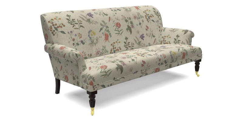Midhurst Sofa in V&A Collection Botanical Collage All Over