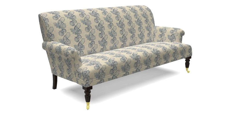 Midhurst Sofa in V&A Collection Botanical Collage All Over