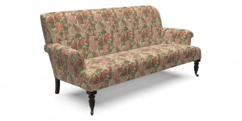 Midhurst Sofa in V&A Collection Botanical Collage All Over