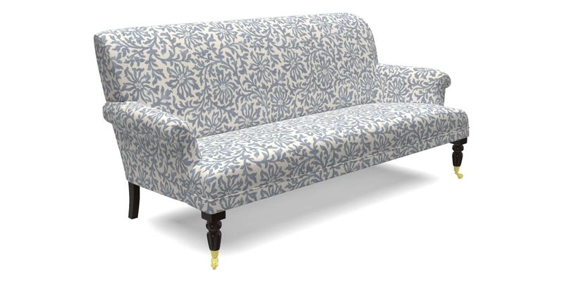 Midhurst Sofa in V&A Collection Botanical Collage All Over