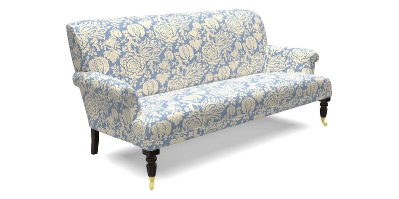Midhurst Sofa in V&A Collection Botanical Collage All Over