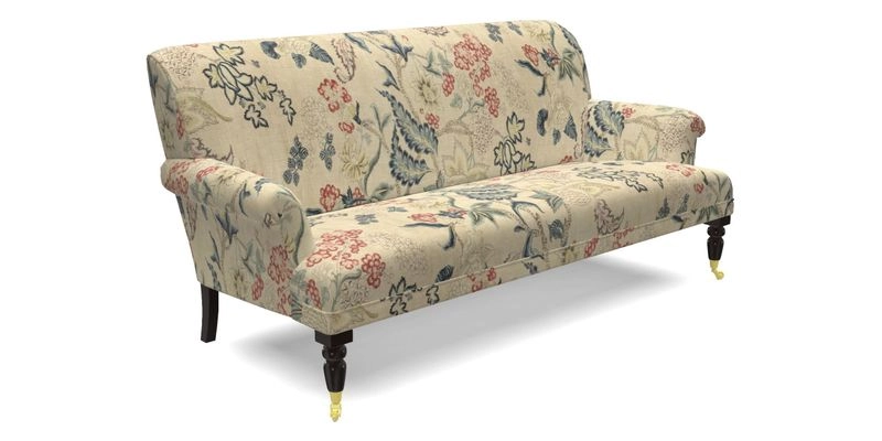 Midhurst Sofa in V&A Collection Botanical Collage All Over